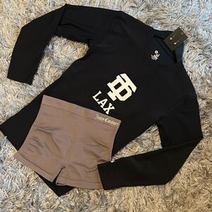 🛍️B2G1 FREE🛍️Set/Outfit: NWT Earrings, NWOT LAX top, Juicy Couture shorts